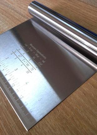 Нож - шпатель кондитерский с размерной линейкой из нержавеющей стали