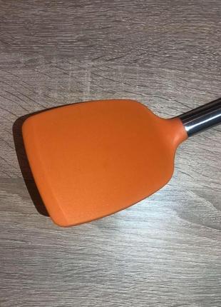 Большая кондитерская лопатка, силиконовая с металлической ручкой, кухонная поварская лопатка