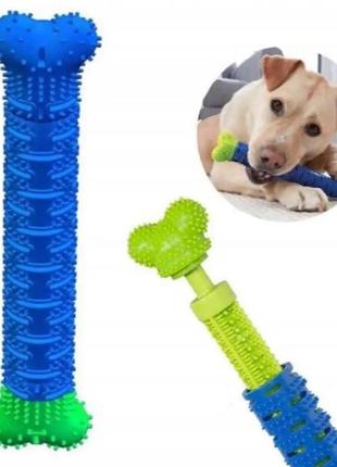 Зубная щетка для собак сhewbrush - самоочищающаяся зубная щетка для собак4 фото