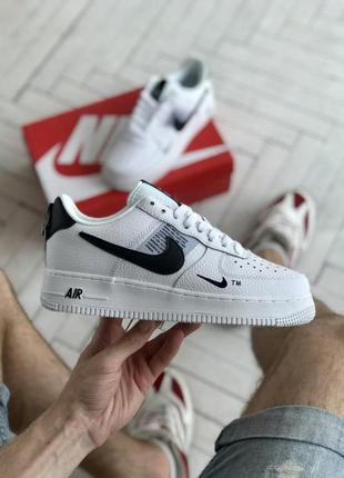 Мужские кроссовки nike air force 1 low white black 40-41-44