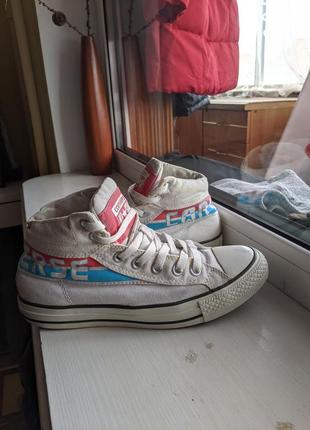 Кеди високі converse білі3 фото