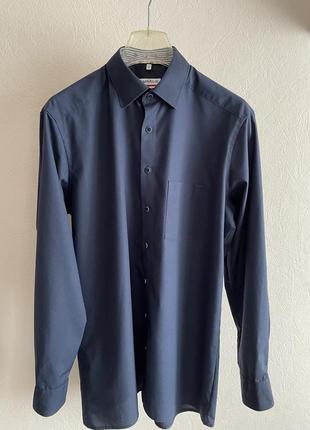 Рубашка мужская синяя р.50