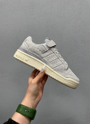 🔥жіночі кросівки adidas forum low grey suede