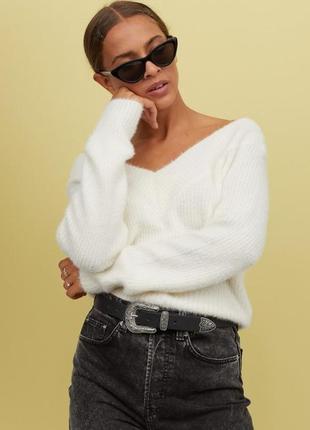 Кофта свитер пуловер пухнастик h&m