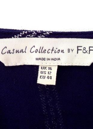 Акция 1+1=3! брендовая вискозная блузка "f&f" на запах. размер uk16/eur44.6 фото