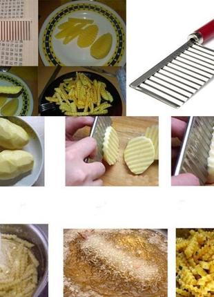 Ніж для різання картоплі фрі, картопляних чипсів7 фото