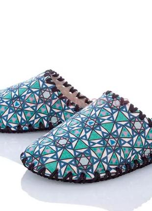 Жіночі капці — трикутний мотив, україна, войлок