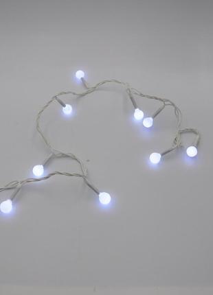 Гирлянда - нить (string-lights) 100w-6-1 внутренняя, провод белый, 7м (цвет белый)2 фото