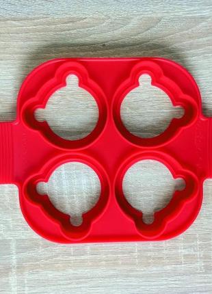Форма для оладок, яєць і дерунів у формі мордочки ведмедика