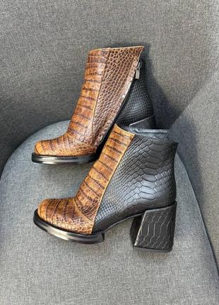 Кожаные ботильоны ботинки на каблуке натуральная кожа кожаная ботильоны ботинки на каблуке натуральная кожа