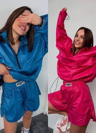 Женский анорак из плащевки