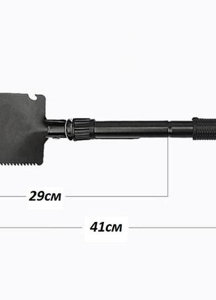 Лопата саперная туристическая (автомобильная) розборная 5 в 1, в чехле2 фото
