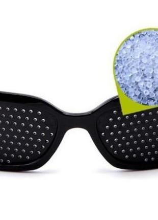 Очки для восстановления зрения. очки-массажеры, улучшают зрение перфорационные