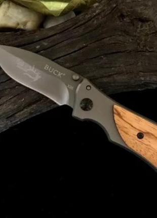 Складной нож buck x35 с деревянной ручкой