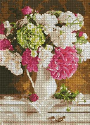 Алмазна мозаїка ніжність в букеті ідейка 40 х 50  amo7059