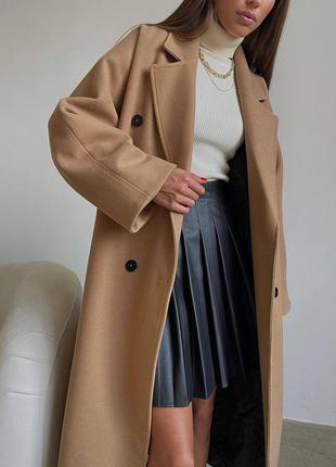 Ідеальне двухбортне пальто з поясом в стиле zara❤️8 фото
