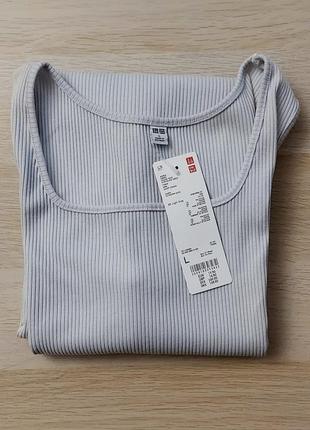 Uniqlo  сіре  плаття  в рубчик2 фото