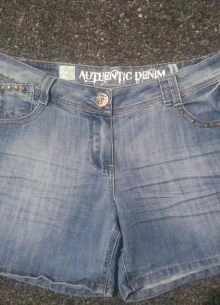 Authentic denim f&f джинсовые шорты1 фото