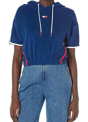Женское худи с короткими рукавами tommy hilfiger