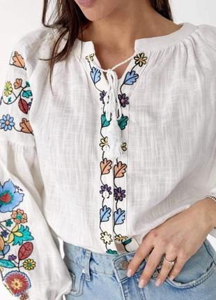 Ошатна жіноча сорочка вишиванка.4 фото