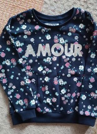 Кофта свитшот на флисе primark