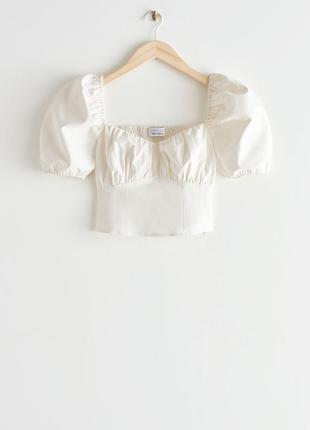 Топ puff sleeve top / 36