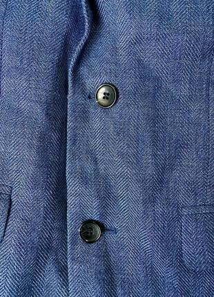 Пиджак мужской серо-голубой h&m 46 размера5 фото