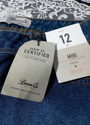 Шорты джинсовые с бахромой для женщин темно-синие denim co5 фото