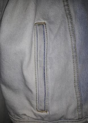 Куртка джинсовая levi's мужская голубая7 фото