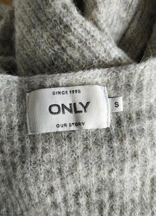 Пуловер/джемпер англійською резинкою базовий з альпакою та вовною6 фото