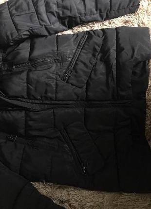 Чорна зимня курточка4 фото