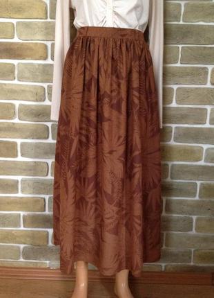Винтажная юбка миди англия размер 38