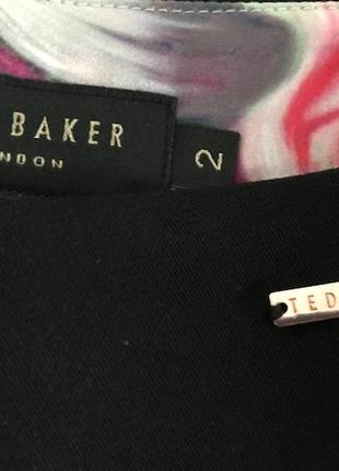 Новые (с этикеткой) стильные черные кюлоты от дорогого английского ted baker, размер 2, укр 46-484 фото