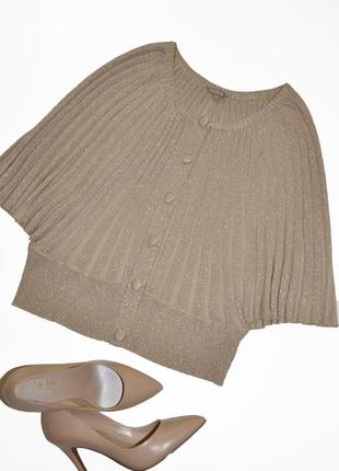 Стильный золотистый кардиган m&co