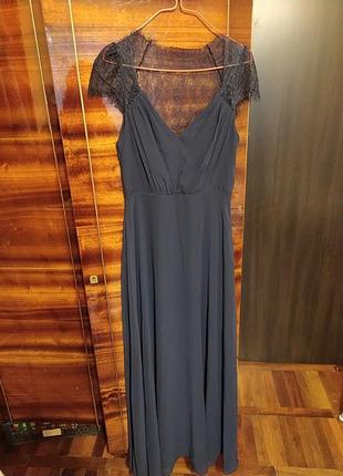 Витончена сукня максі з мереживом8 фото
