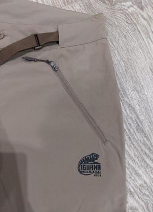 Женские брюки iguana в трендовом цвете "кемел".4 фото