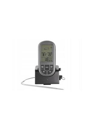 Електронний термометр для коптильного гриля сірий grill master