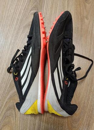 Шиповки беговые adidas размер 44 черные прыжок беговые спринтерские5 фото