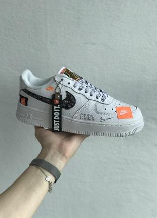 Женские кроссовки nike air force 1 low white black 36-37-38