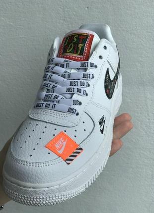 Женские кроссовки nike air force 1 low white black 36-37-386 фото