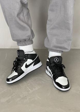 Жіночі кросівки найк джордан карбон nike air jordan 1 retro mid carbon fiber