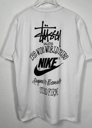 Футболка nike x stussy world tee