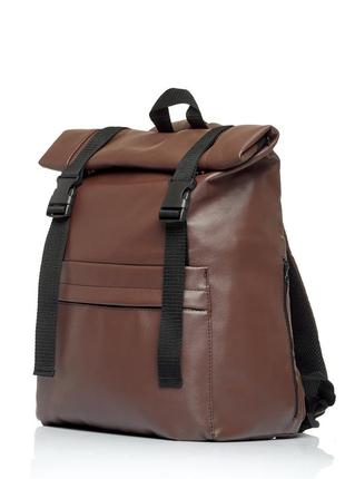 Рюкзак рол sambag унісекс rolltop milton шоколадний