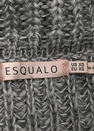 Стильный серый свитер в стиле гранж от голландского esqualo, размер  xs-s5 фото