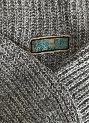 Стильный серый свитер в стиле гранж от голландского esqualo, размер  xs-s9 фото