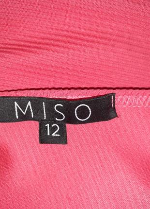Платье из фактурной ткани ярко-малинового цвета размер м-46 британского бренда miso3 фото