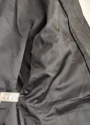 Винтажный оверсайз плащ пиджак блейзер из натуральной кожи7 фото