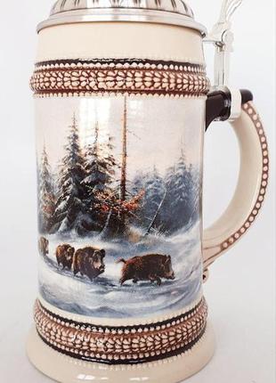 Кружка для пива artina «кабан»  (h-19,5 см, 500 мл)