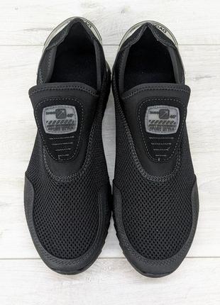Кросівки чоловічі мокасини чорні літні сітка dago style9 фото