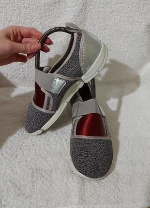 Мокасины слипоны clarks trigenic 39p серые